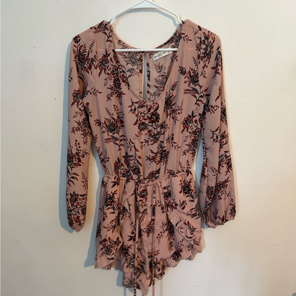 Abercrombie & Fitch Pink Floral romper